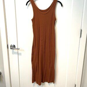 A New Day Ribbed Tank Dress Midi Length - XS
